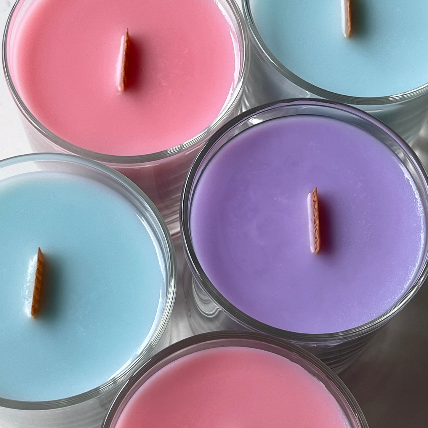 Easter eggs - kaars met houten lont