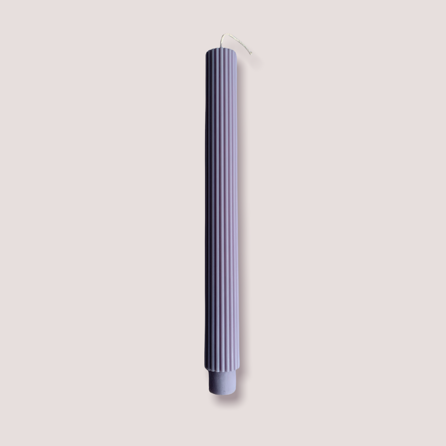 A'lure gestreepte XL kaars - mystic mauve