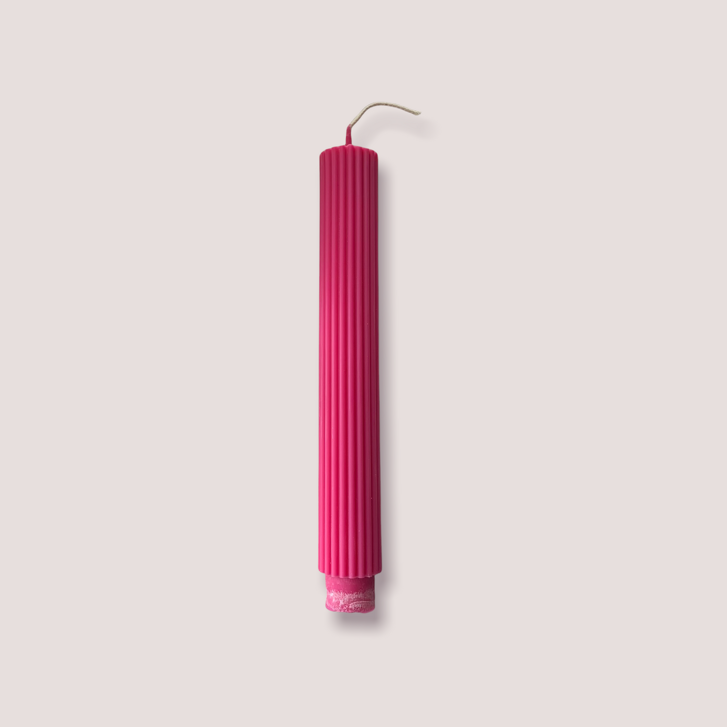 A'lure gestreepte kaars - dark pink