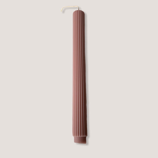 A'lure gestreepte XL kaars - vintage pink