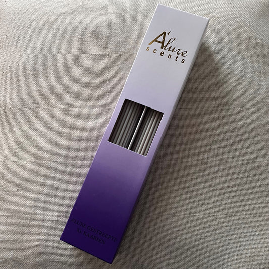 Set A'lure gestreepte XL kaars - Mystic Green