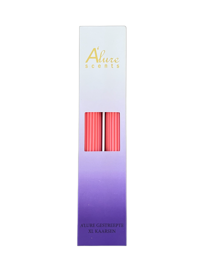 A'lure striped XL candle - dark blue