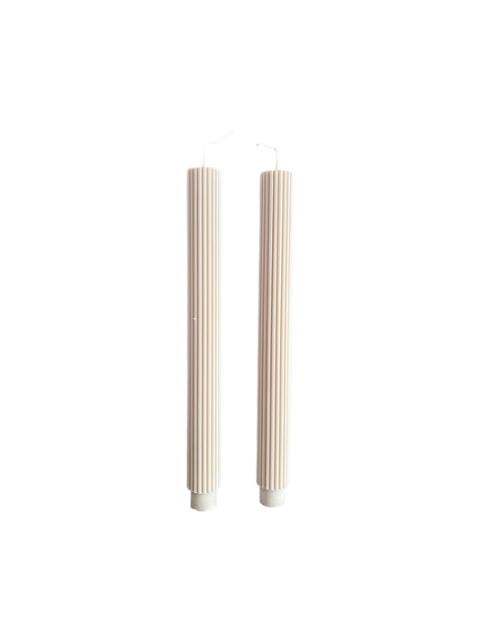 Set A'lure gestreepte XL kaars - Clay