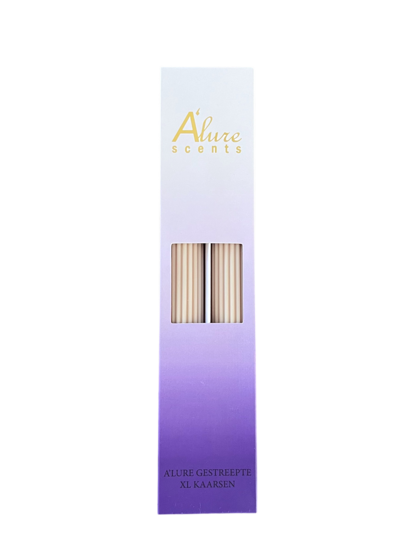 A'lure striped XL candle - dark blue