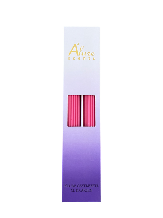 A'lure striped XL candle - dark blue