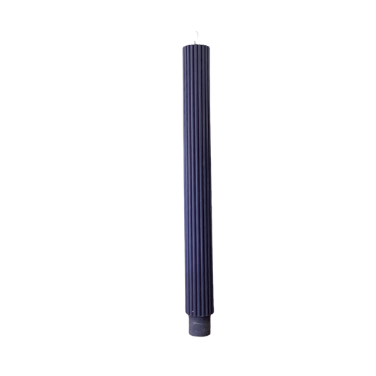 A'lure striped XL candle - dark blue