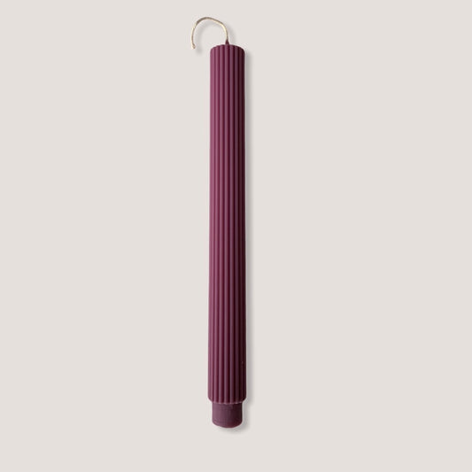 A'lure striped XL candle - cassis