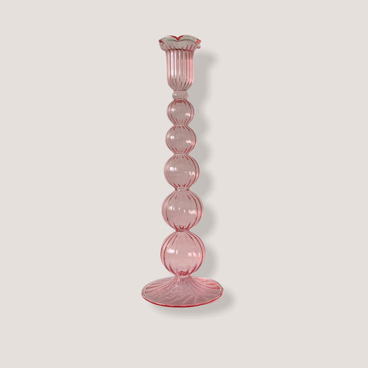 Kandelaar bubbles pink