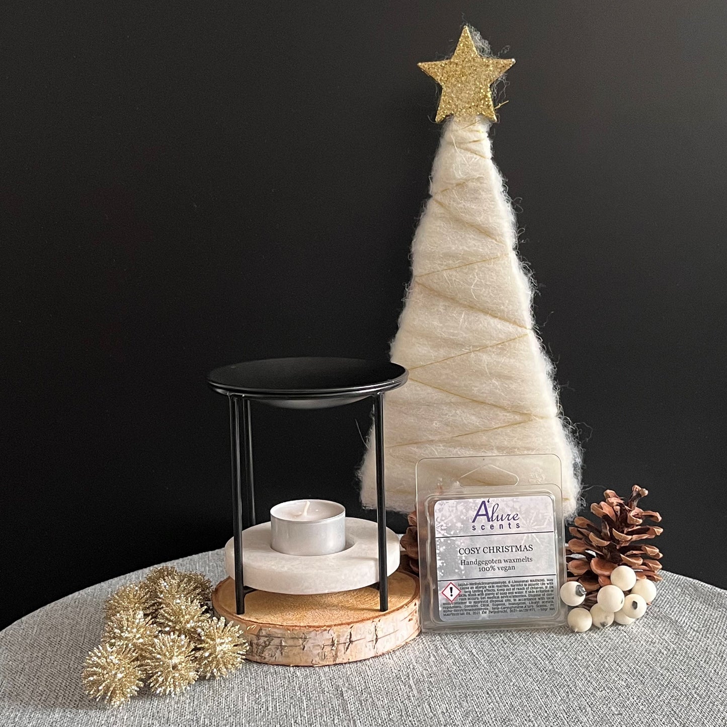 La Fière mat zwart & waxmelts 'Christmas Time'